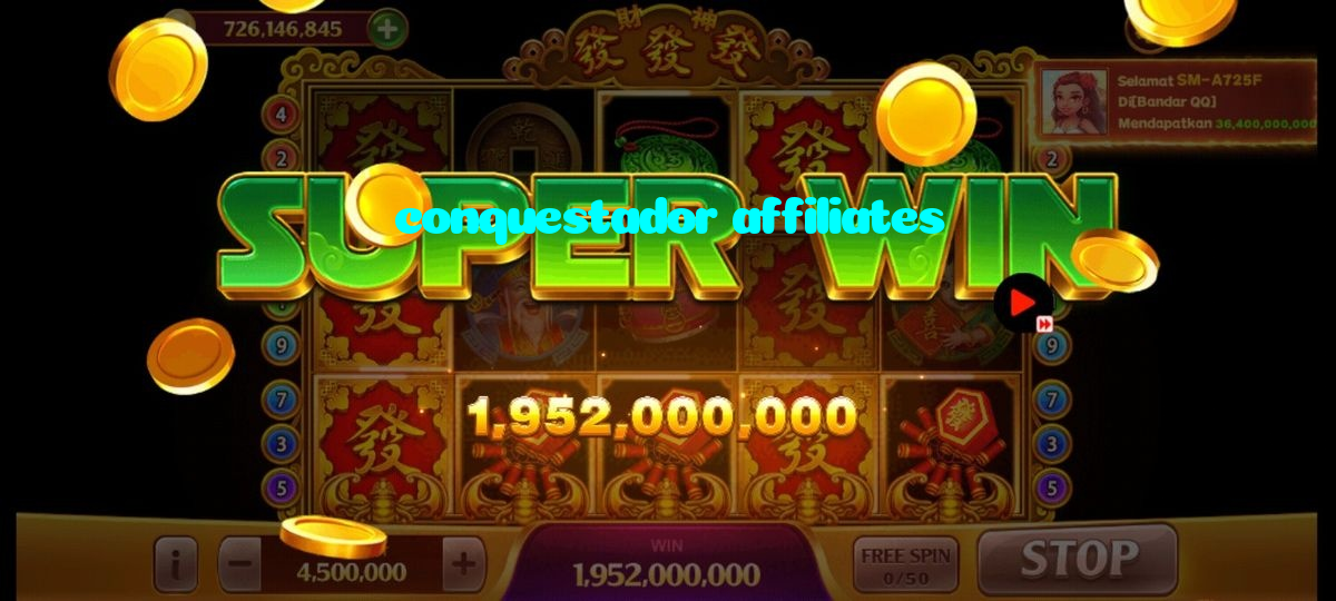 conquestador affiliates casino presented on mobile device in Pakistan with slots and live games